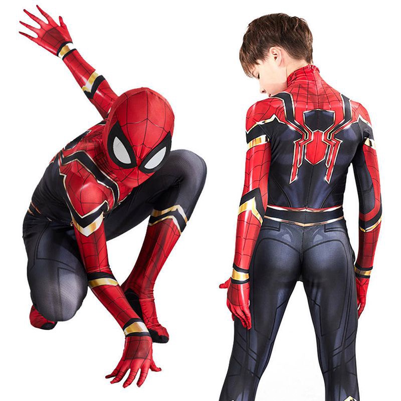 spider-man cosplay mono de regreso a casa de hierro spiderman traje de  superhéroe disfraz de halloween | Shopee Chile