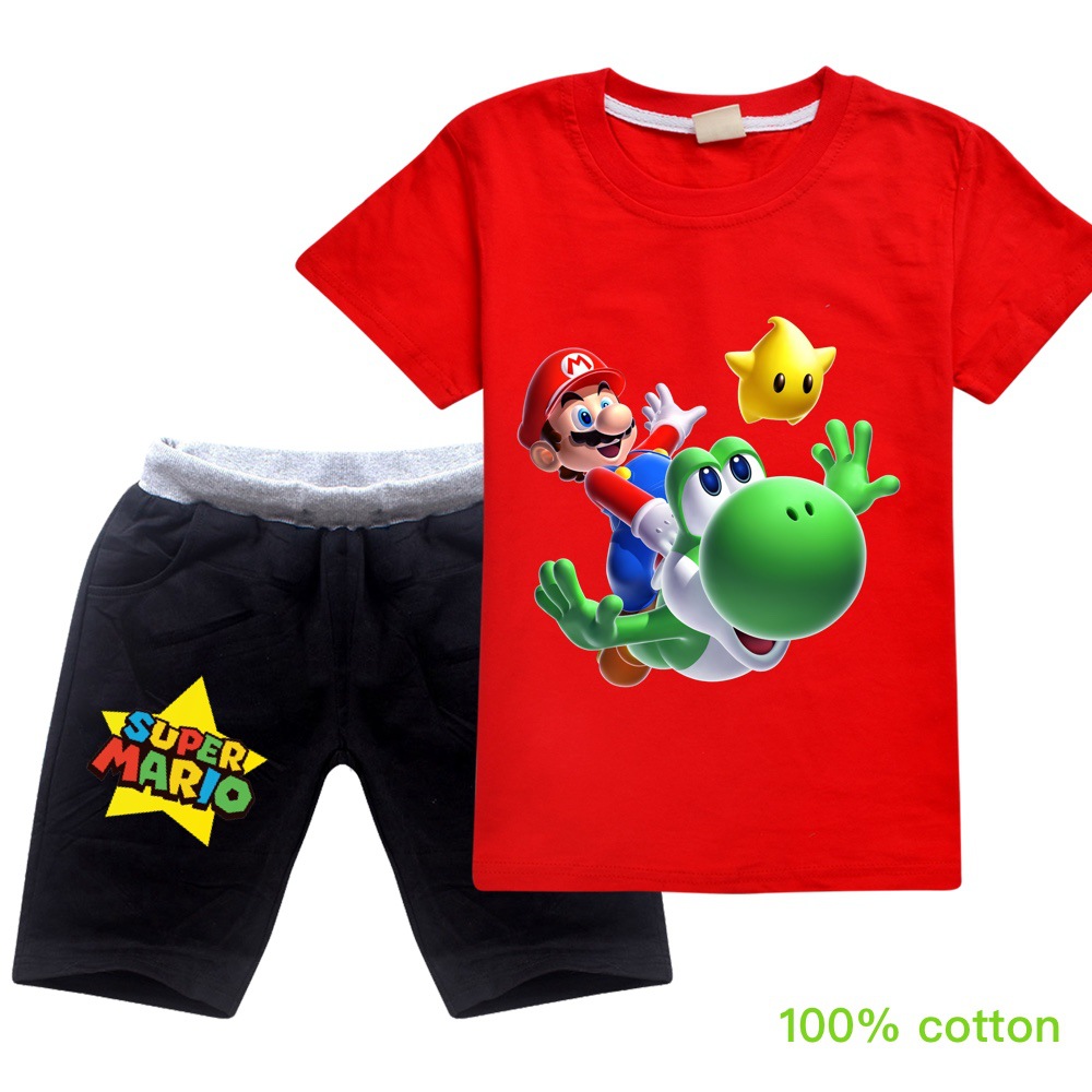 Super Mario Pantalones Cortos Merchandising Oficial Regalos para Niños y Adolescentes 4-14 Años Pantalon Corto Niño con Mario Bros Deporte Colegio 