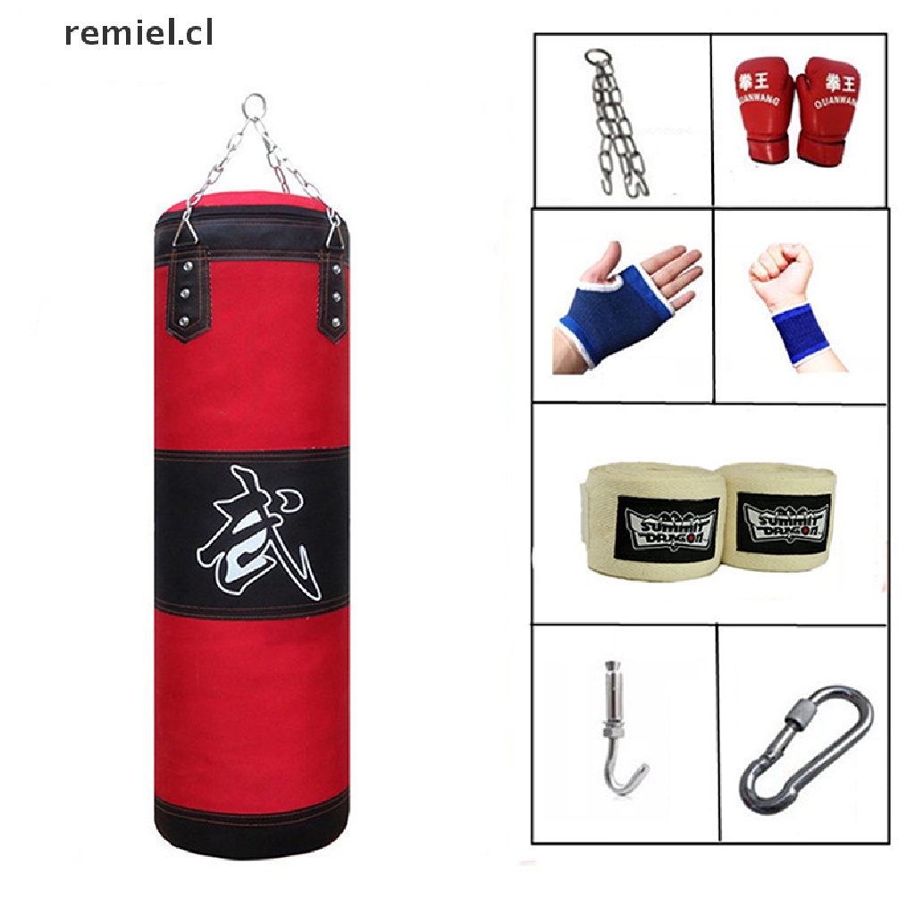 Red Last Punch Heavy Duty Pro Punching Bag with Chains Empty 