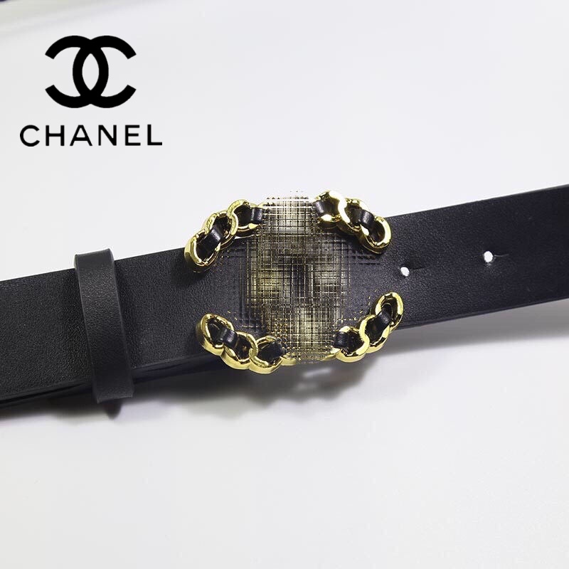 Cinturón Chanel ! El Nuevo De Cuero Duradero De Alta Calidad Para Negocios  Listo En Stock | Shopee Chile