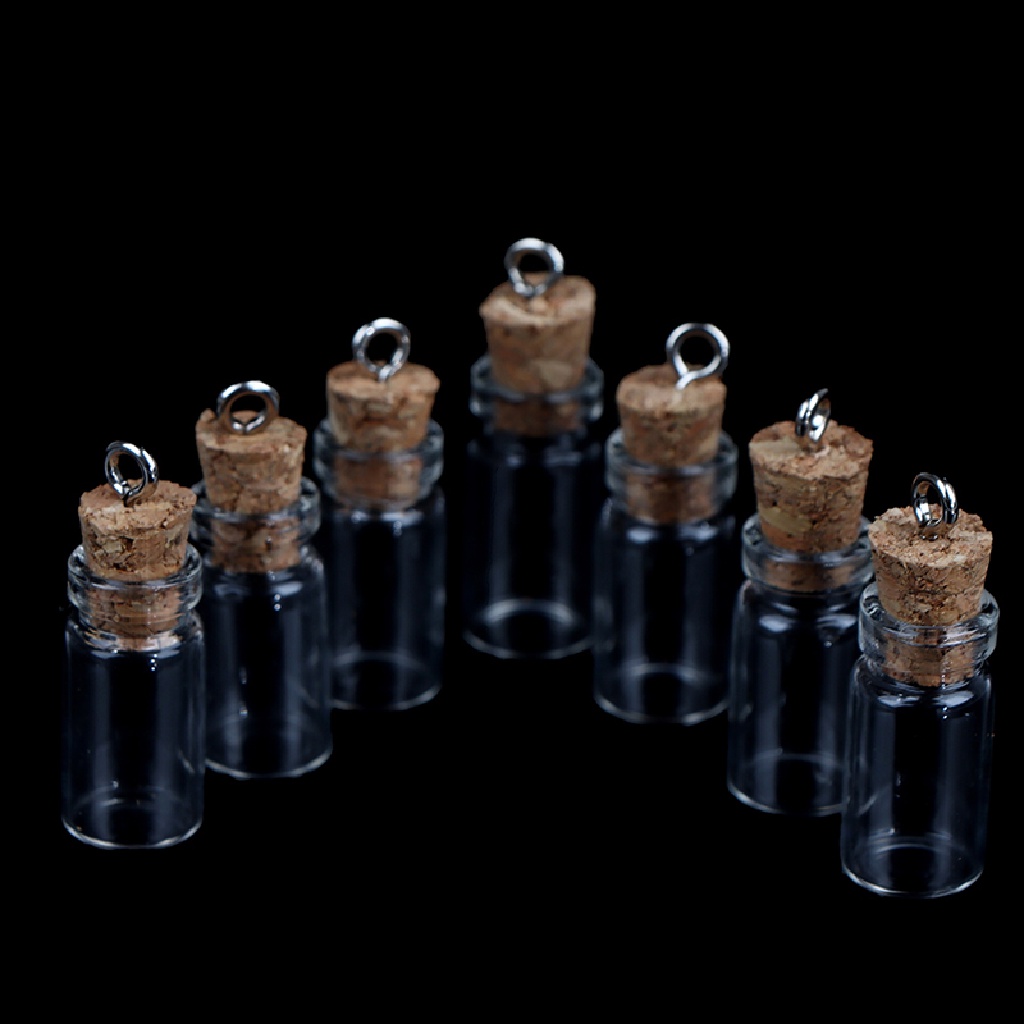 JIUYUE Mini tarros de cristal con tapón de corcho botellas de vidrio con tapón de corcho 