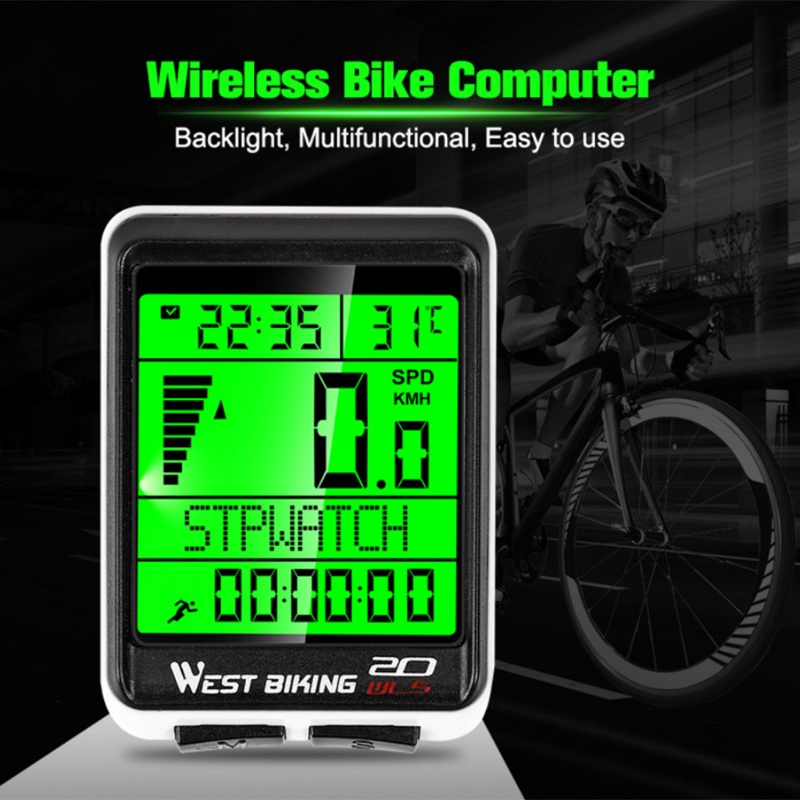 PVC inalámbrico/alambre ordenador de bicicleta MTB bicicleta de carreras velocímetro cronómetro odometer 