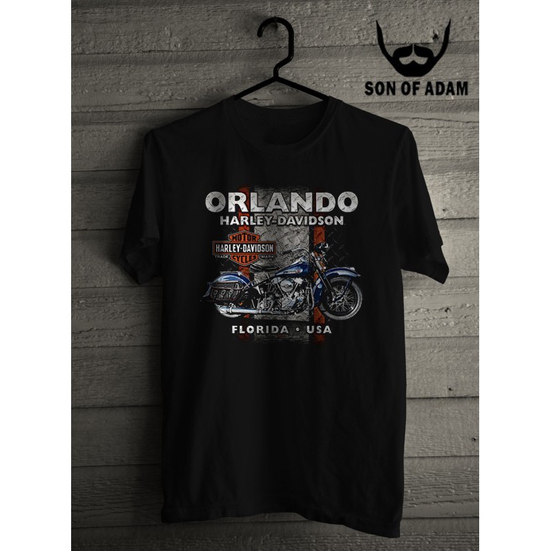 Camisa de moda para hombre/ropa de impresión personalizada DTG HARLEY  DAVIDSON ORLANDO | Shopee Chile