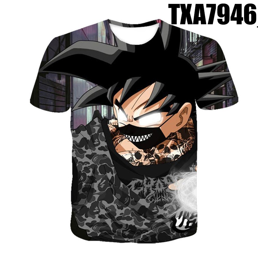 Lo más nuevo Moda Para Mujer/Hombre Dragon Ball Z Gracioso Camiseta Informal de impresión 3D UBB428