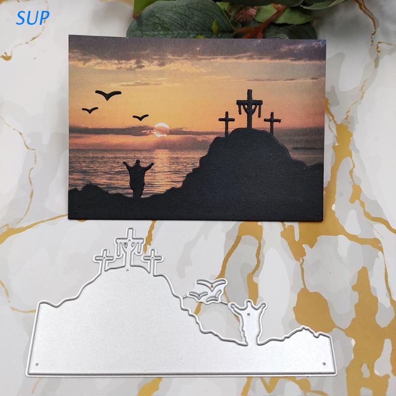 Easter Cross Metal Cutting Die Stencil Scrapbooking DIY Album Stamp Paper Card 