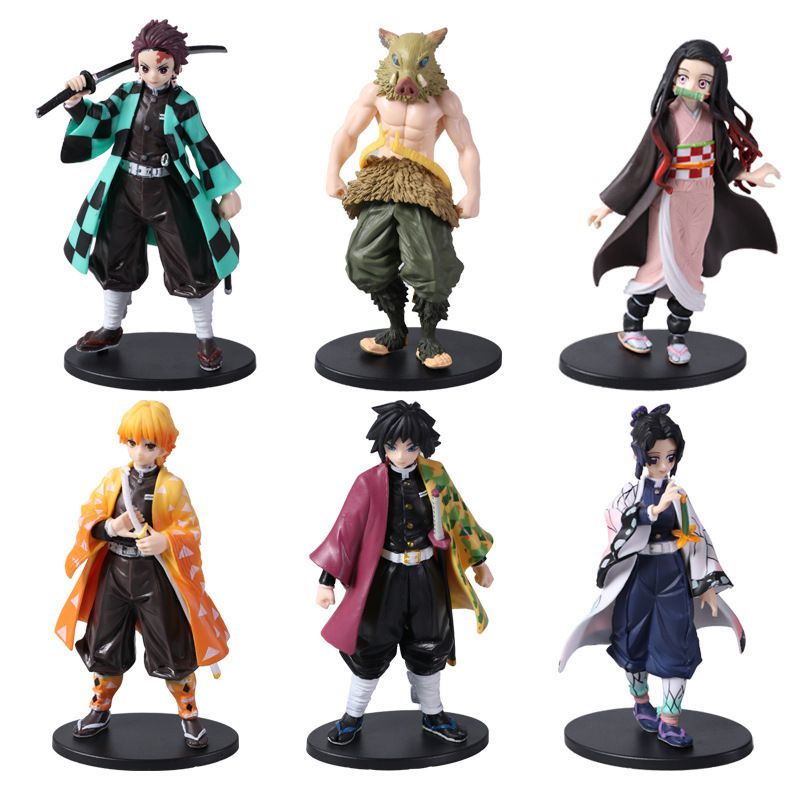 16 Models Demon Slayer Action Figure Mitsuri Muichiro Tengen Kyojuro ...