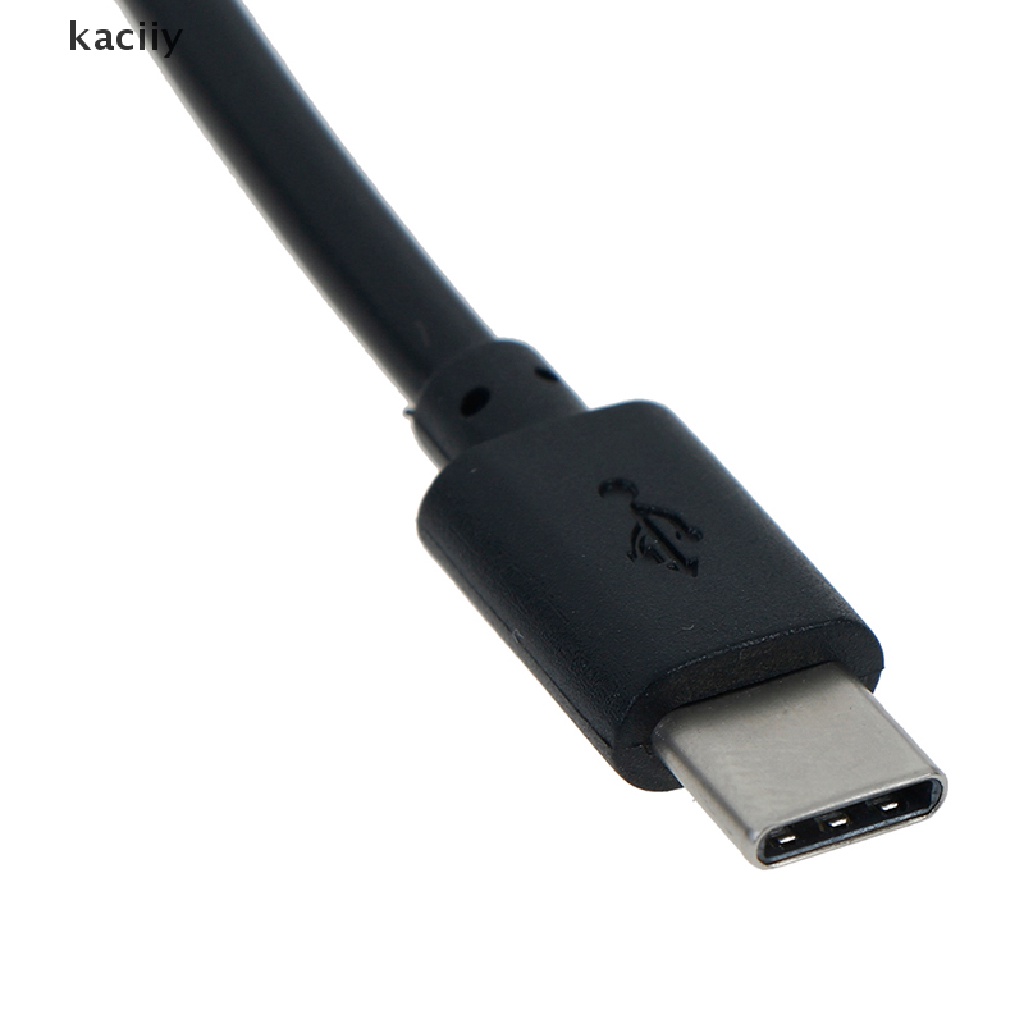 1M Cable USB de datos de resorte de ojo de pez para de tipo C 3A Negro