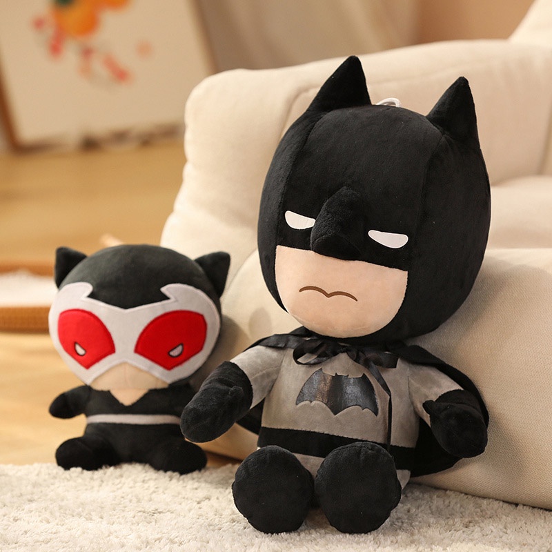 Gato De Dibujos Animados Batman Juguetes De Peluche Kawaii 25cm 35cm 45cm  Lindo Muñecas Suave Bebé Juguete Niños Dormir Decoración Del Hogar | Shopee  Chile