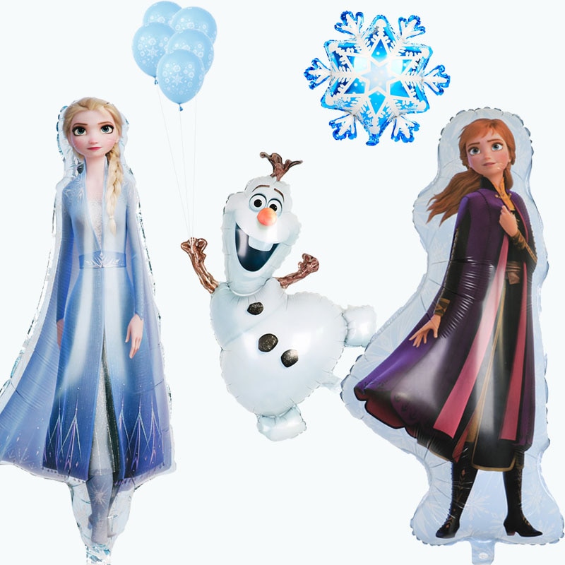 Disney Frozen Princesa Foil Globos Elsa Anna Olaf Helio Globos Baby Shower Nina Fiesta De Cumpleanos Decoraciones Ninos Juguetes Aire Globos Shopee Chile