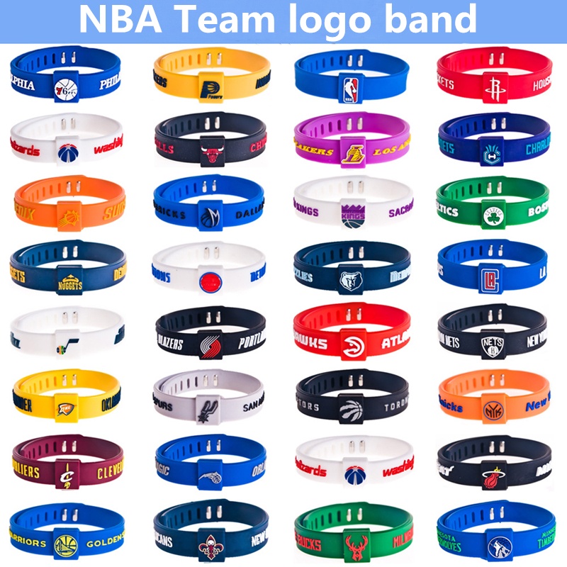 NBA baloncesto ajustable equipo Logo pulsera Warriors baloncesto estrella Band | Shopee