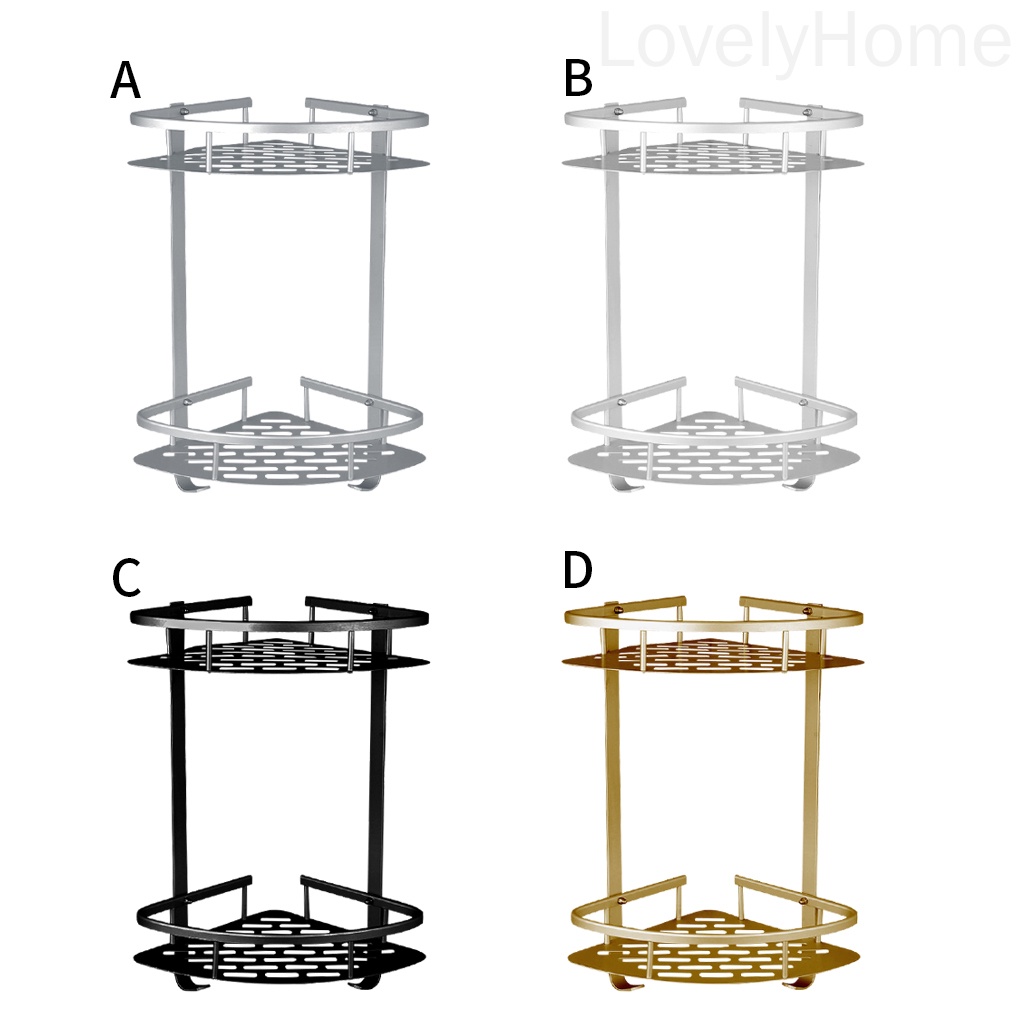 Cesta de esquina de aluminio cuarto de baño estante de almacenamiento