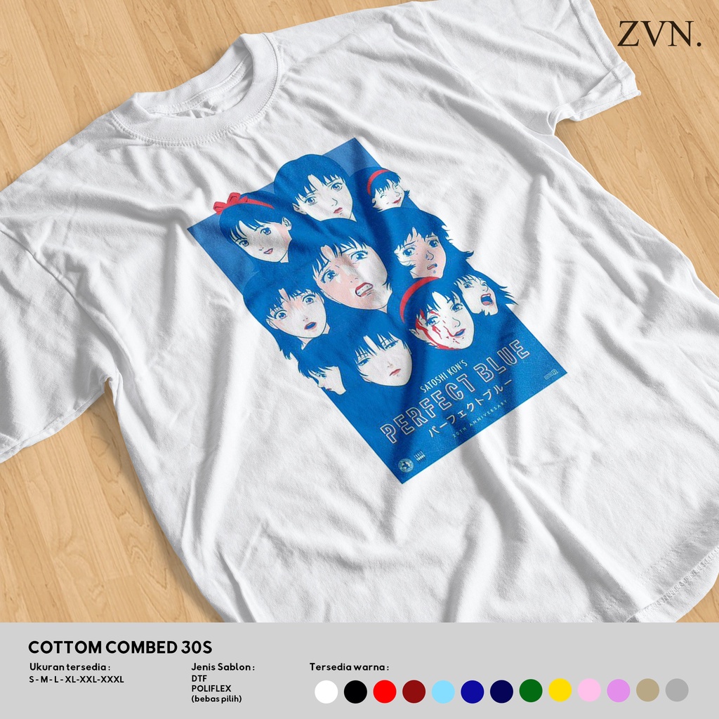 Anime VINTAGE dibujos animados perfecto azul polera ropa | Shopee Chile