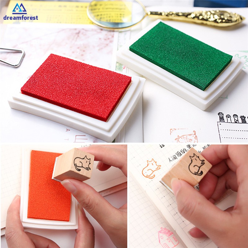5 colores socio para álbumes de recortes DIY pintura almohadillas de tinta de colores para sellos de goma Coloridas almohadillas de tinta para dedos fabricación de tarjetas 501 