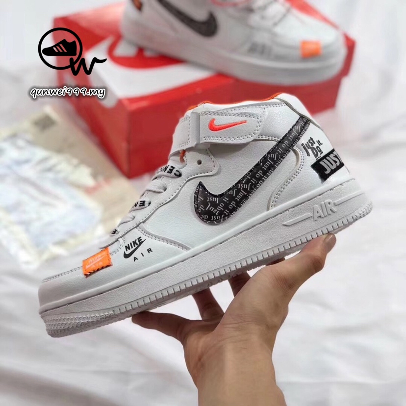 Listo Stock Zapatos De Los Hombres Air Force 1 MID AF1 One Joint Graffiti  High-top Las Mujeres Deporte Blanco Negro | Shopee Chile