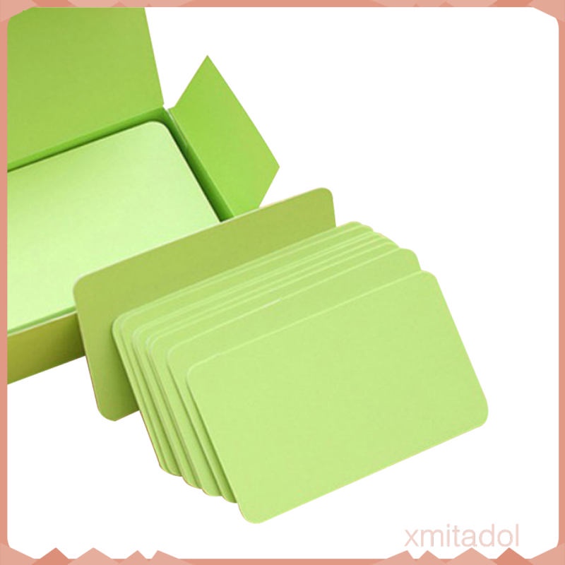 Tarjetas De Notas De Notas De Mensaje En Blanco Verde 
