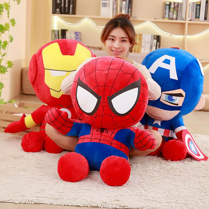 25cm nuevo superhéroe Spider man Batman figura suave peluche muñeca peluche  | Shopee Chile