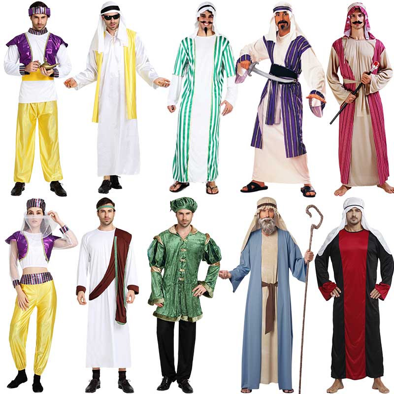 Lámpara De Aladdin Para Hombres Adultos Ropa De Cosplay Pareja Príncipe  Disfraces Medio Oriente Emirates Muslim believer | Shopee Chile