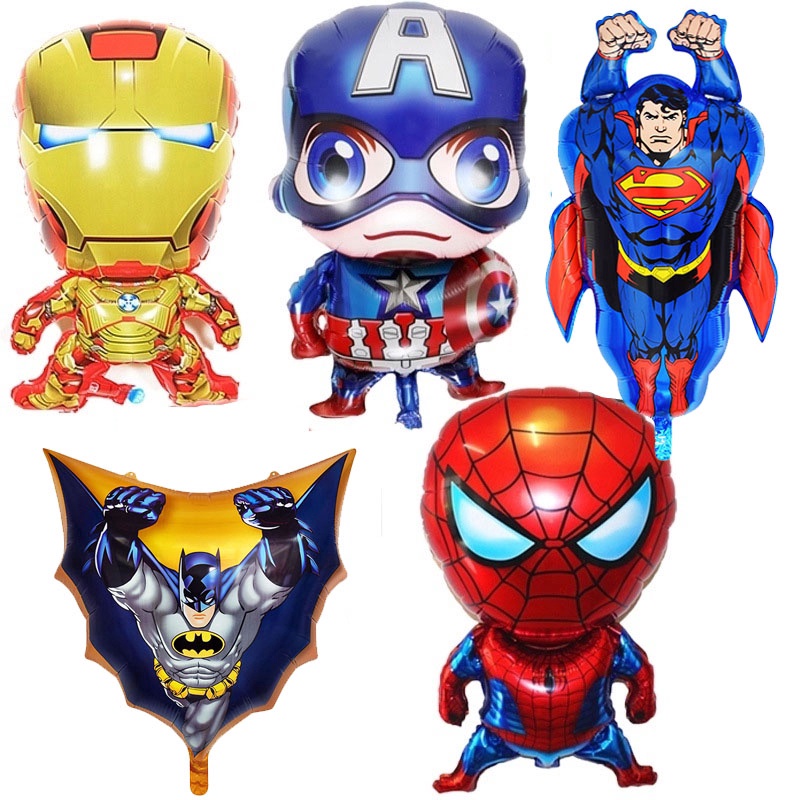 75cm 43cm Iron Man Capitan America Spiderman Foil Globo Vengador De Dibujos Animados Bebe Ballon Super Heroe Globos Para Bebe Fiesta De Cumpleanos Decoraciones Ninos Shopee Chile