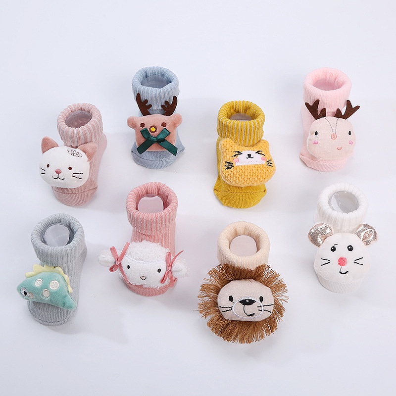 Calcetines De Bebé De Animales De Dibujos Animados Nueva Primavera Y Otoño  Transpirable Elástico Niños 6-12 Meses | Shopee Chile
