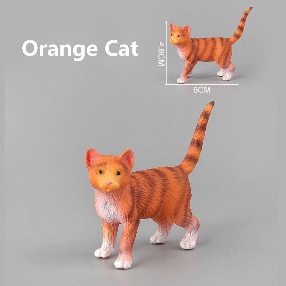 Ornament Plastic Simulation Animal Miniature Cat Mini Pet Model Neko Figurine 