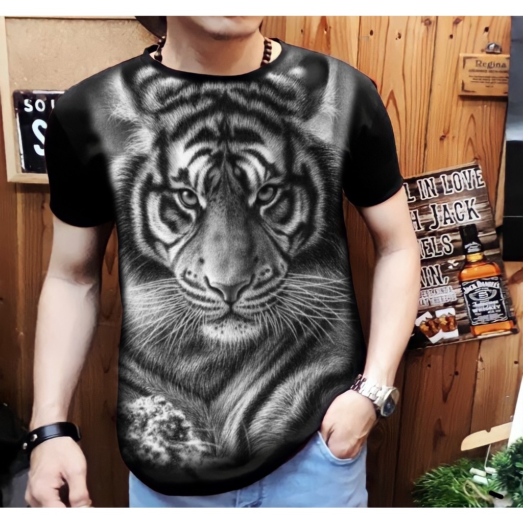 Camisetas Distro hombres último diseño de tigre MC-04/Original Cool ropa de  hombre/Tops de hombre/ropa de hombre/moda Shalch | Shopee Chile