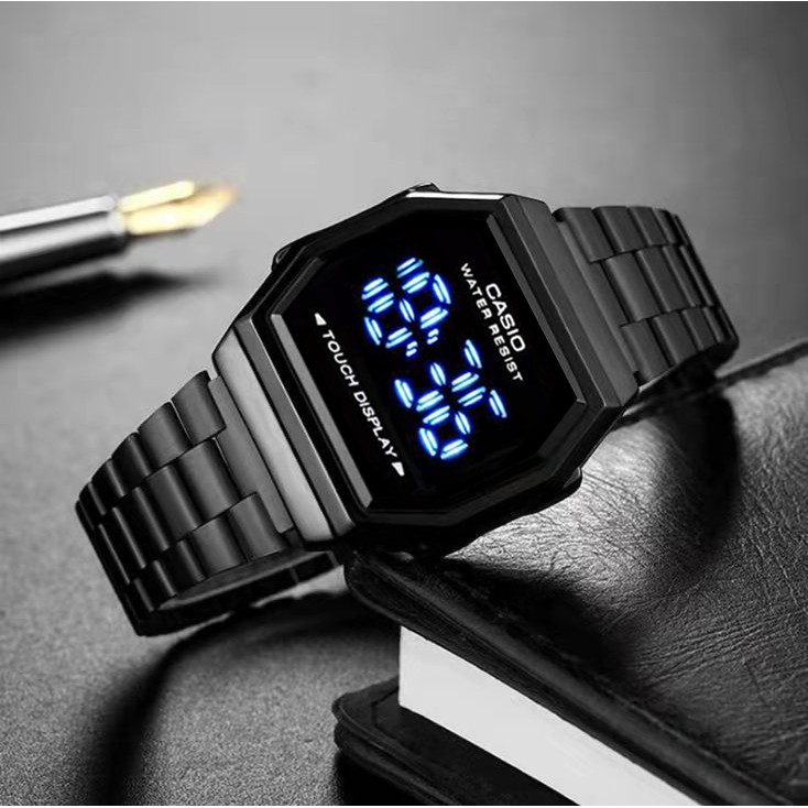 reloj casio touch watch negro