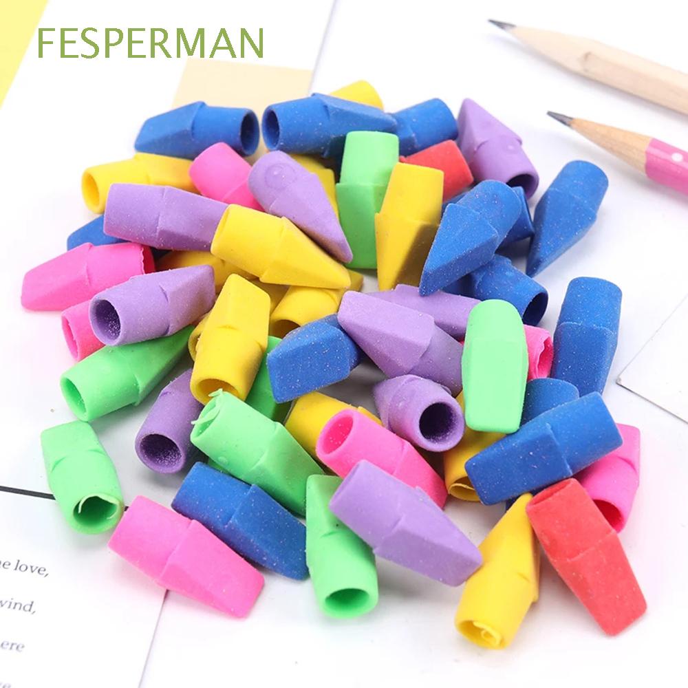 Pencil Top Erasers,Pencil Eraser Toppers,Coloful Rubber Erasers for Pencil Tops,Kids Pencil Top Caps Erasers for Writing Painting Correction 10pcs 