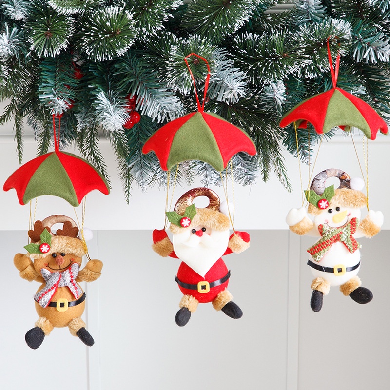 Corrientes de Techo Decoración Árbol de Navidad Calcetines de muñeco de Nieve Reno de Santa Claus para Fiesta de Navidad Sayala 30Piezas Decoraciones Colgantes de Navidad 
