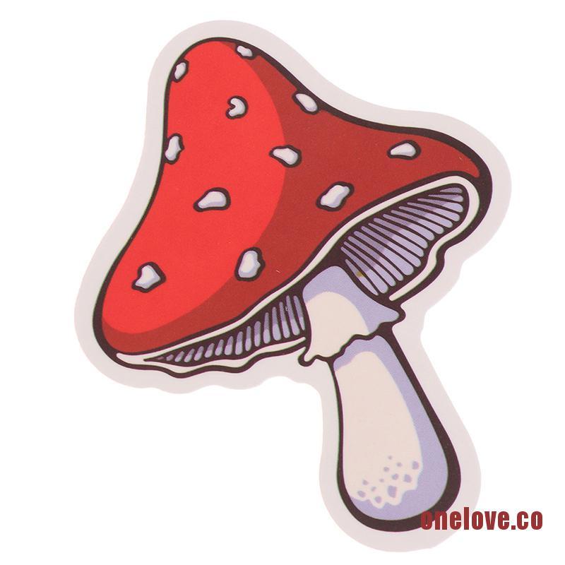 50PCS Cute Plant Mushroom Stickers For Laptop Skateboard Helmet Luggage Kids Diy 