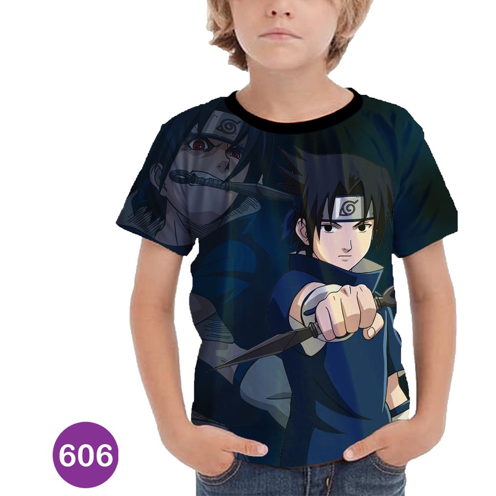 Naruto Sasuke Uchiha Itachi 3D ropa 606d ropa de dibujos animados | Shopee  Chile