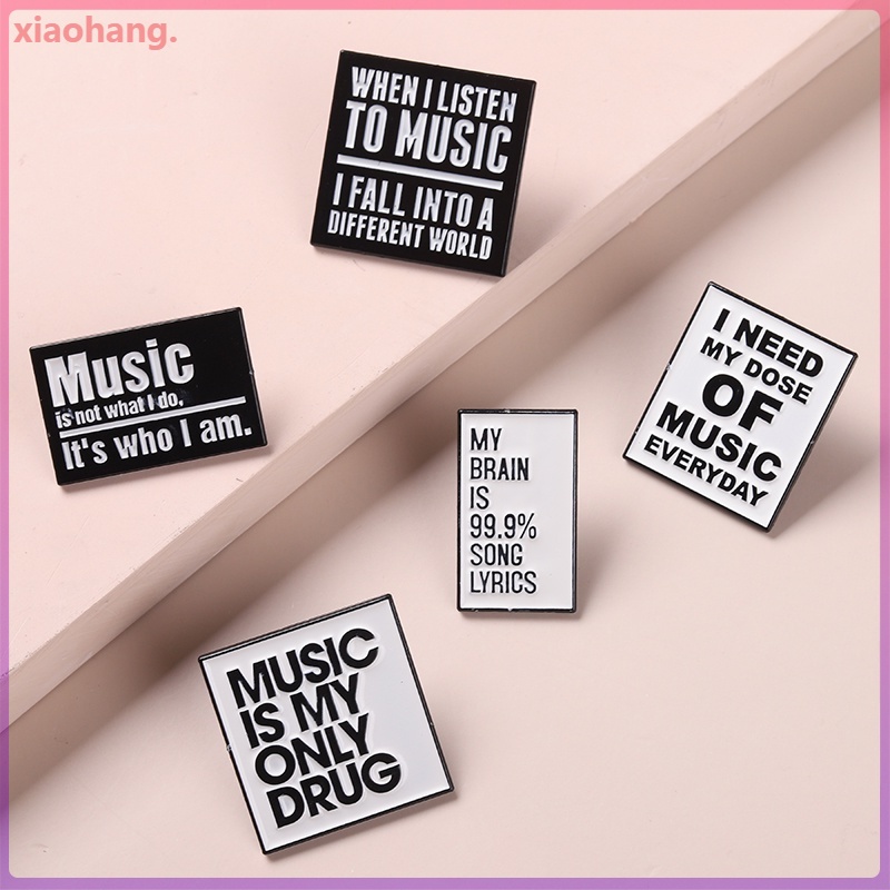 Personalidad Música Esmalte Solapa Pines Creativo Inglés Insignia Broches  Joyería Para Mochila Niñas Mujeres Ropa Regalo Colección | Shopee Chile