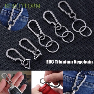 Buckle Car Keychain Men Titanium alloy TC4 Backpack Pendant Accessories