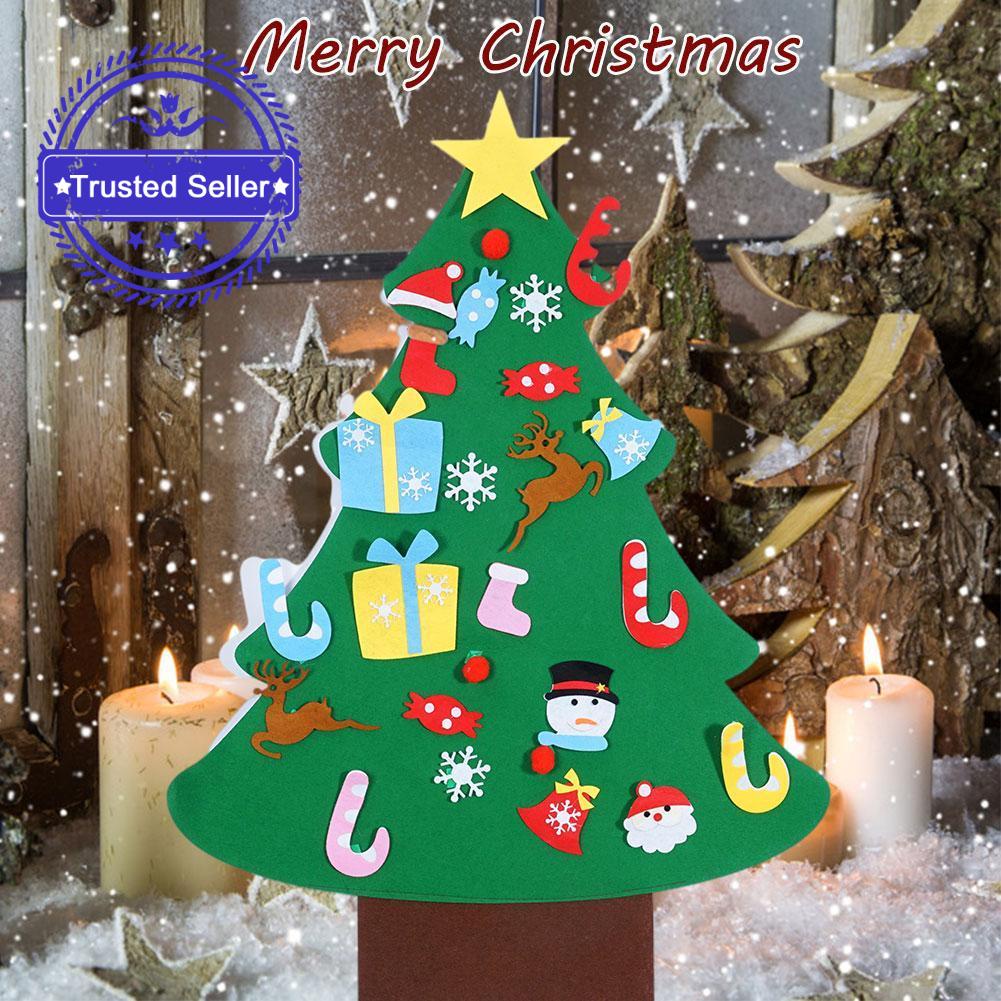 Adornos Colgantes De Pared De Fieltro/Decoración De Árbol De Navidad/Regalos  Para Niños J7I8 | Shopee Chile