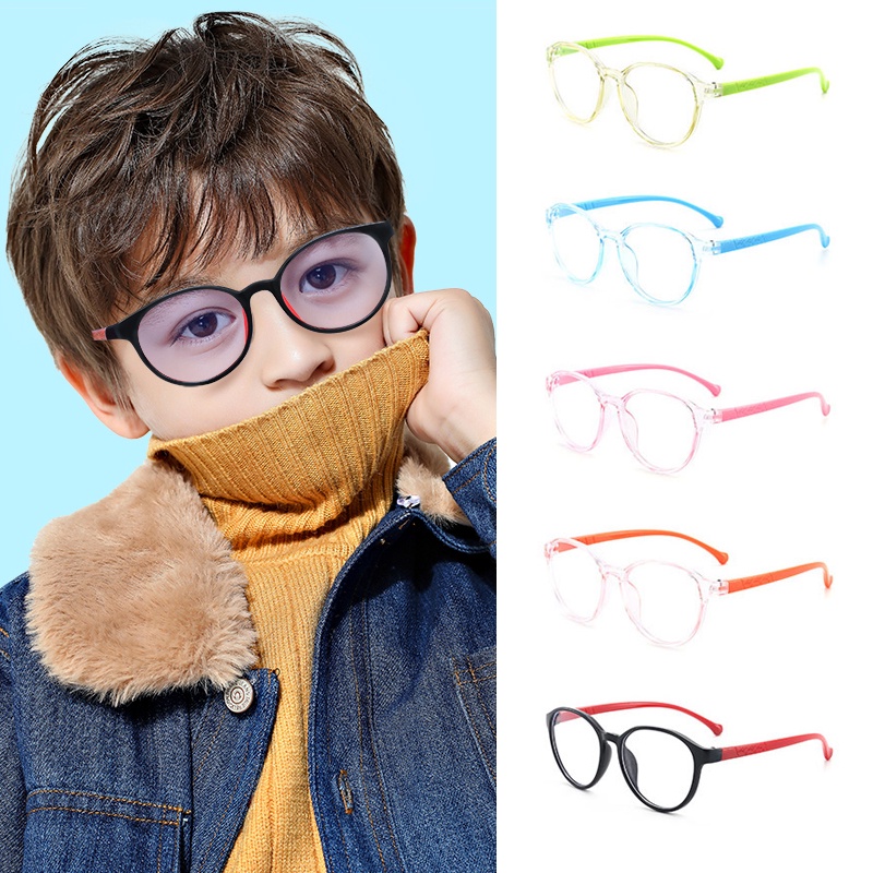 Lentes redondos para niños Glasse Anti radiación Anti azul lentes ligeros | Shopee