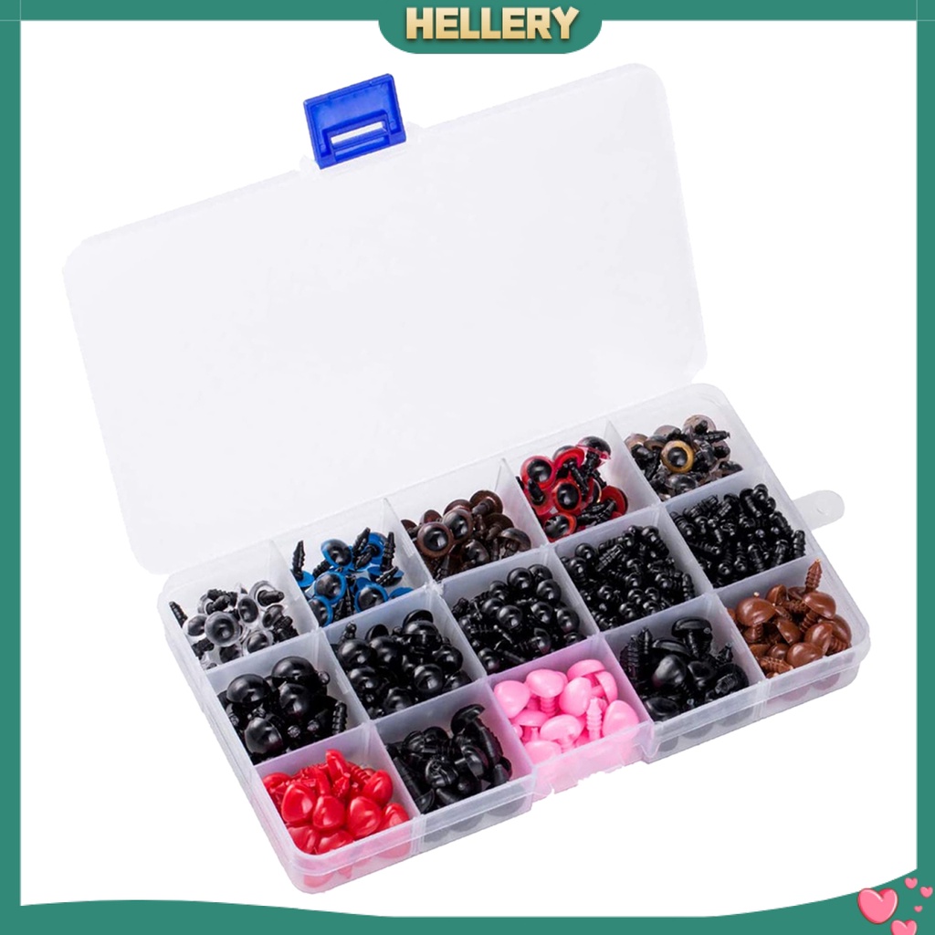 Hellery Juego de 100 Ojos de Seguridad con Arandelas para Muñeco de Peluche 5 mm