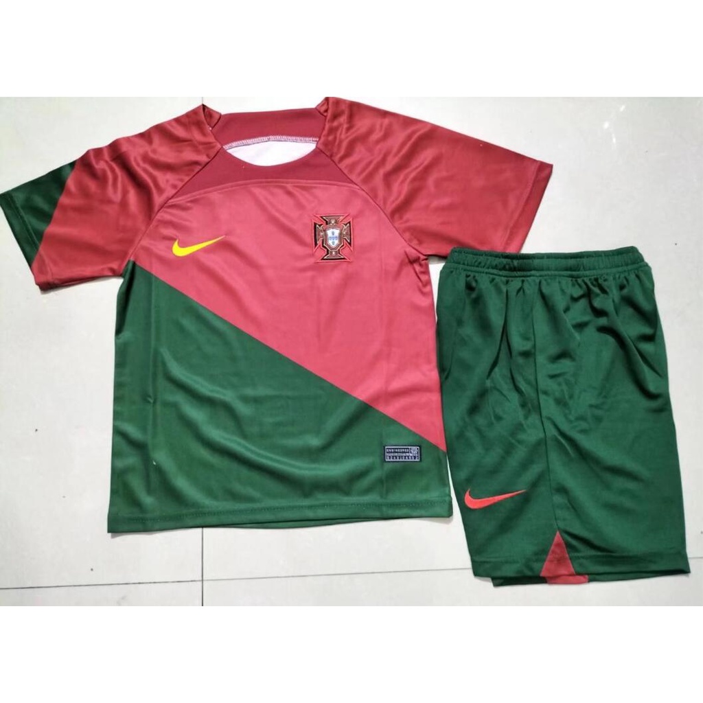 Conjuntos De Niños 2022 2023 Portugal Casa Juventud Fútbol Uniforme jersey  Ropa Camisa 2022 | Shopee Chile