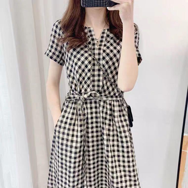 Vestido De Mujer 2022 Japonés De Gama Alta Ropa De Nombre Grande Lino De  Algodón Ramie Fresco | Shopee Chile