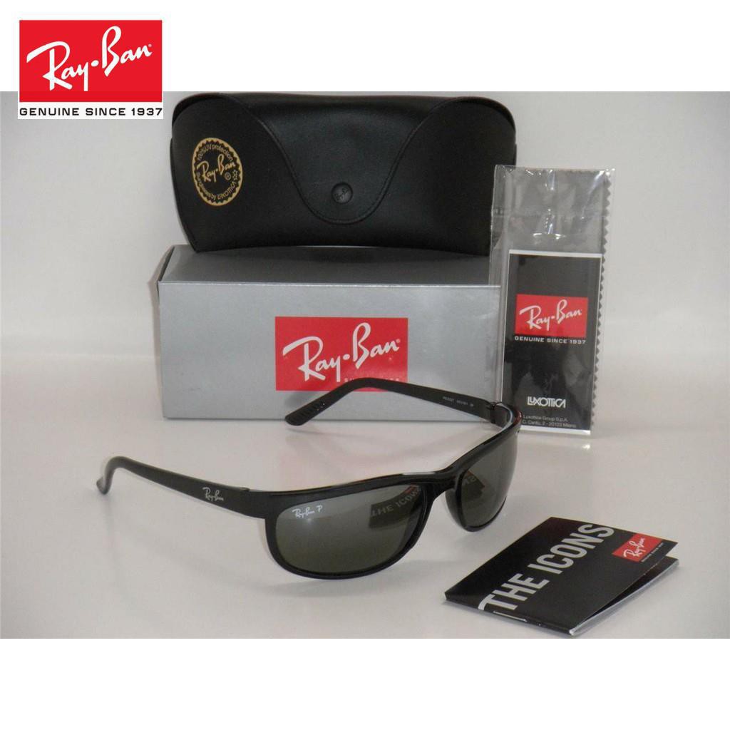 Hot 2021 Rayban Kacamata Hitam Pria Wanita Universal Ray Ban Honkang 2027  Rb2027 601 W1 62mm Predator 2a223132 | Shopee Chile