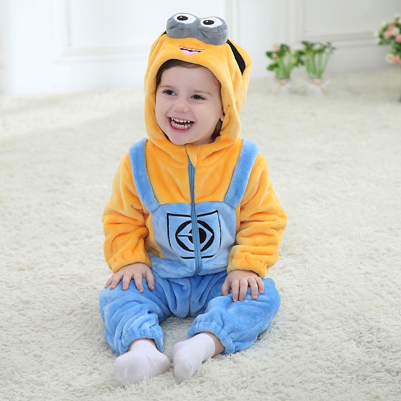 Bebe Minions Mono De Buena Calidad Ropa De Los Ninos Pijamas Recien Nacido Born Shopee Chile