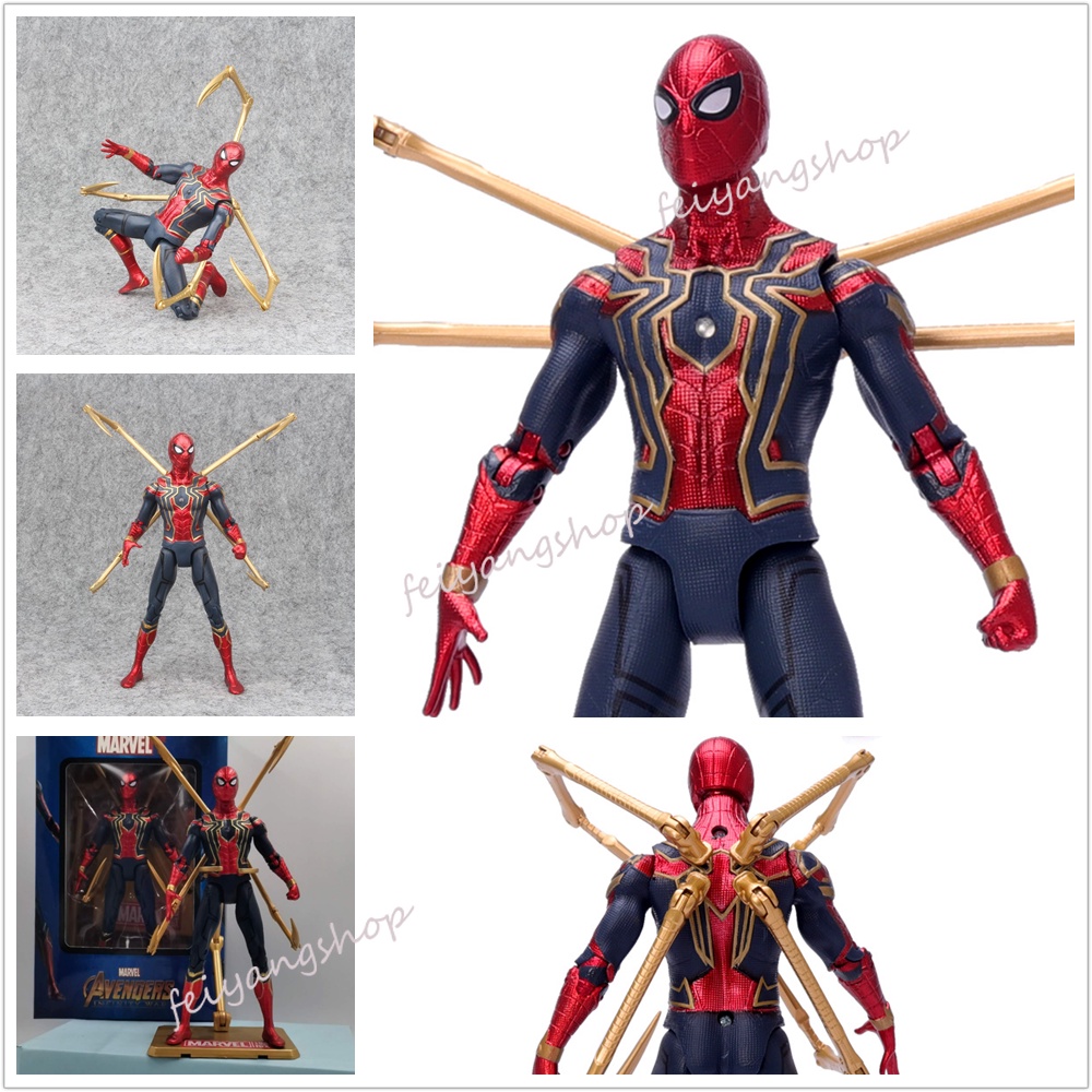 figura de acción spiderman avengers infinity war iron spider-man modelo de juguete  articulado | Shopee Chile