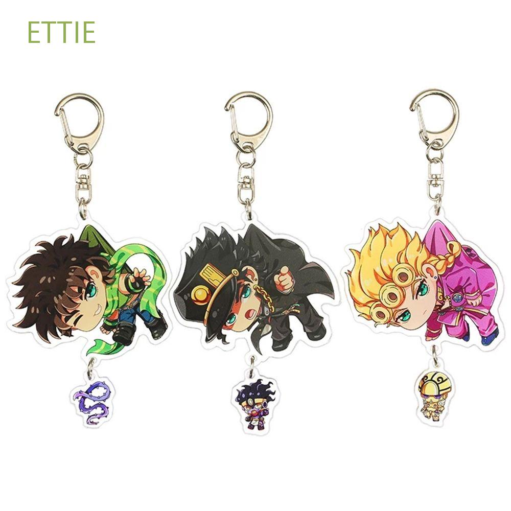 20Pcs Anime JoJo Bizarre Adventure Acrylic Keychain Joseph Joestar ...