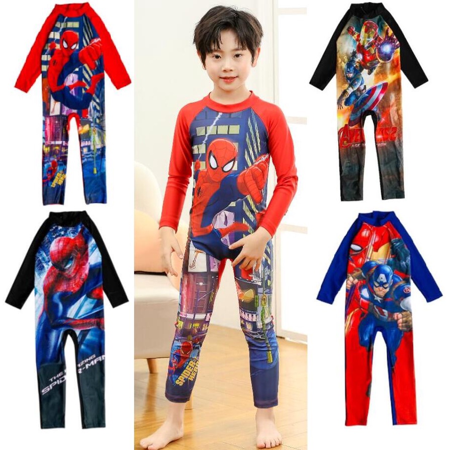 504 Niños Traje De Baño Niño Spiderman 3 Años Baju Renang Budak Mandi |  Shopee Chile