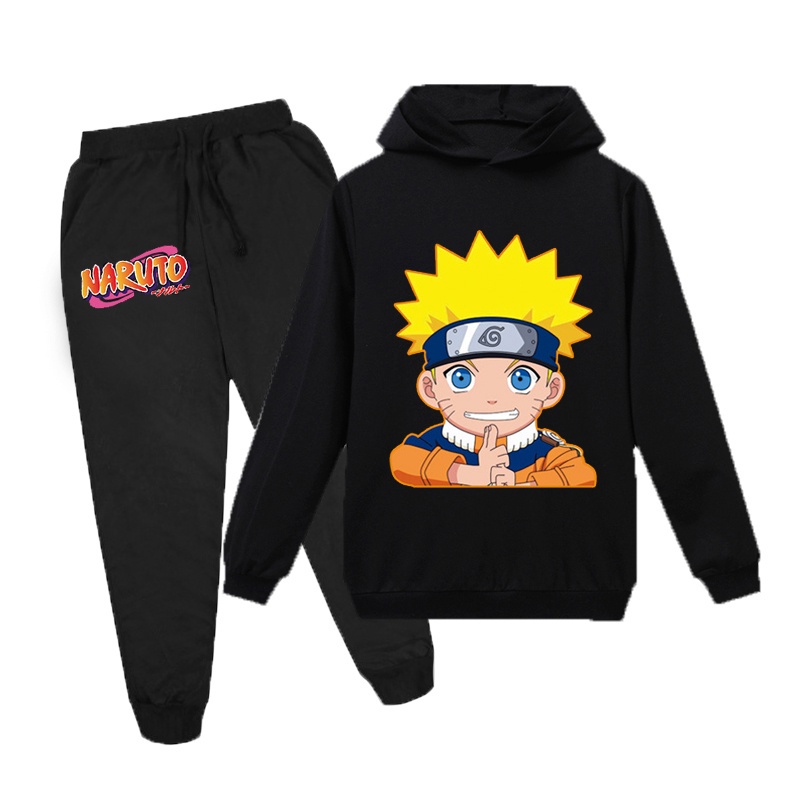 2020 Nuevo Naruto Niños Sudaderas Con Capucha Pantalones 2pcs Conjuntos De  Ropa De Manga Larga Bebé Niñas Casual Tops | Shopee Chile