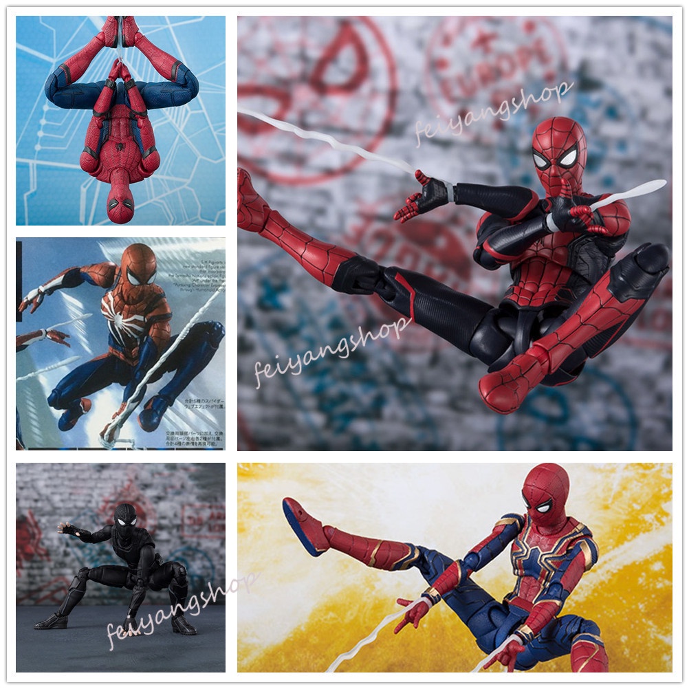 Spider Man : No Way Home Iron Spiderman ps4 Negro Cambio Cara Figura De  Acción Juguetes Modelo Muñecas | Shopee Chile