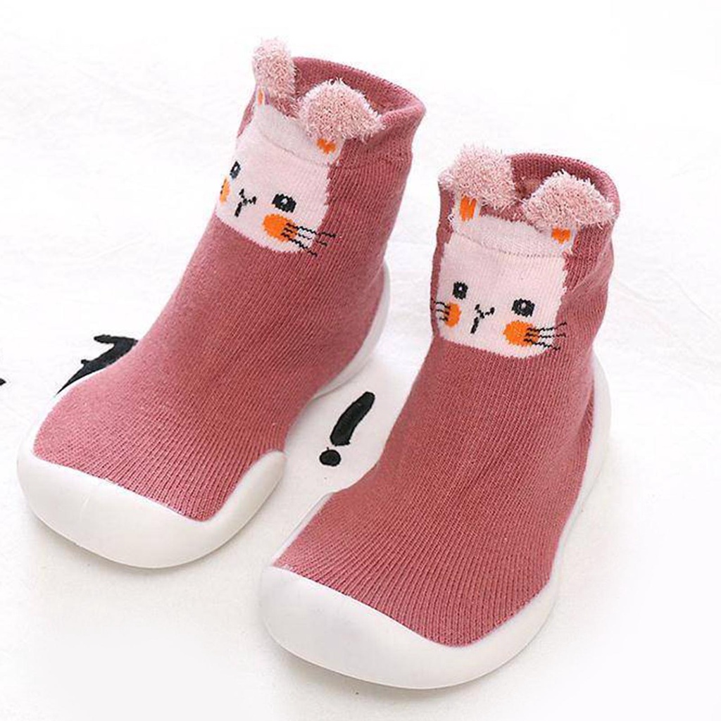 wnsenbem bebé niño de fondo suave calcetines antideslizantes de tubo alto animal de dibujos animados zapatos piso | Shopee Chile