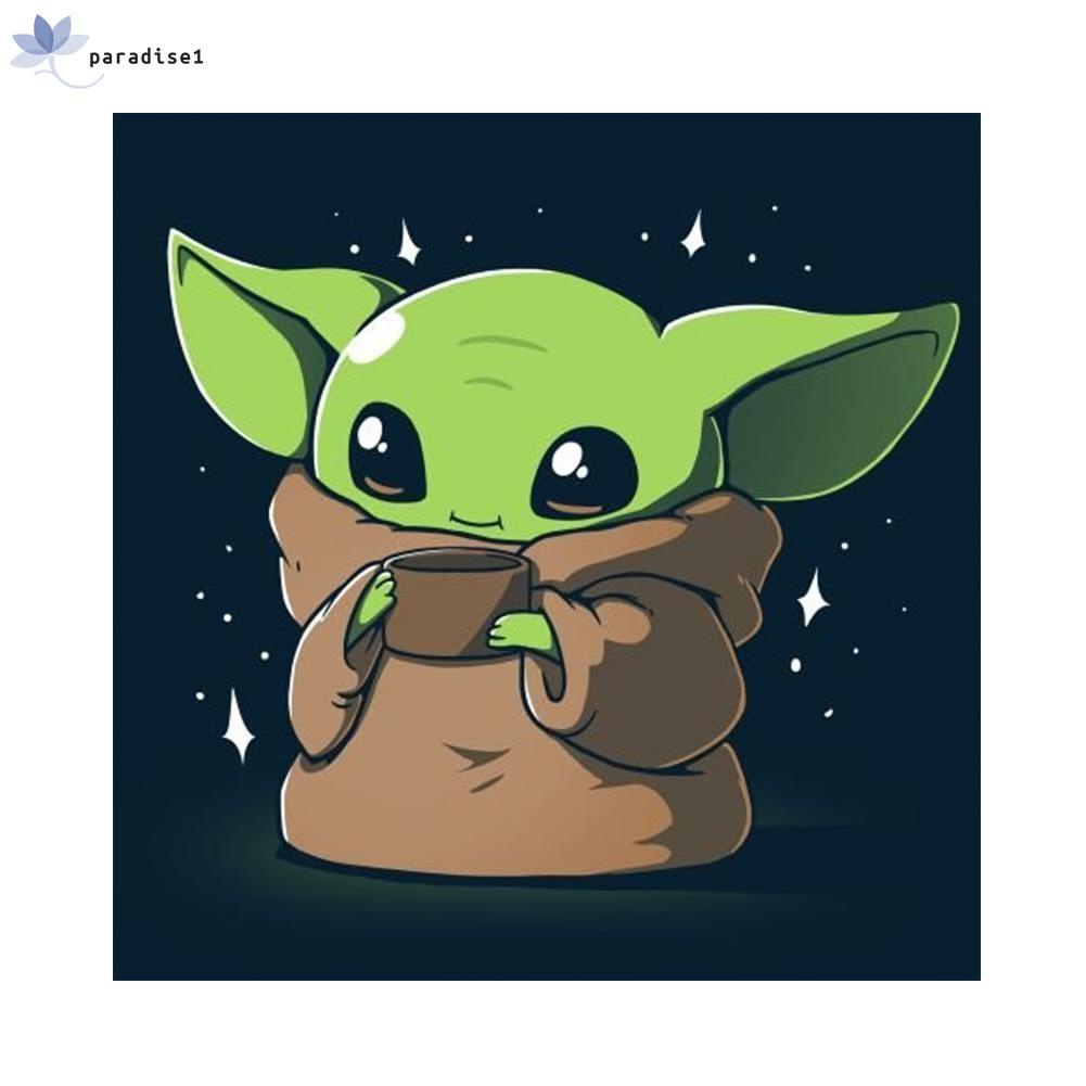 5d Diy Cartoon Cute Yoda Full Round Diamond Painting Kit Art Picture Craft Shopee Chile