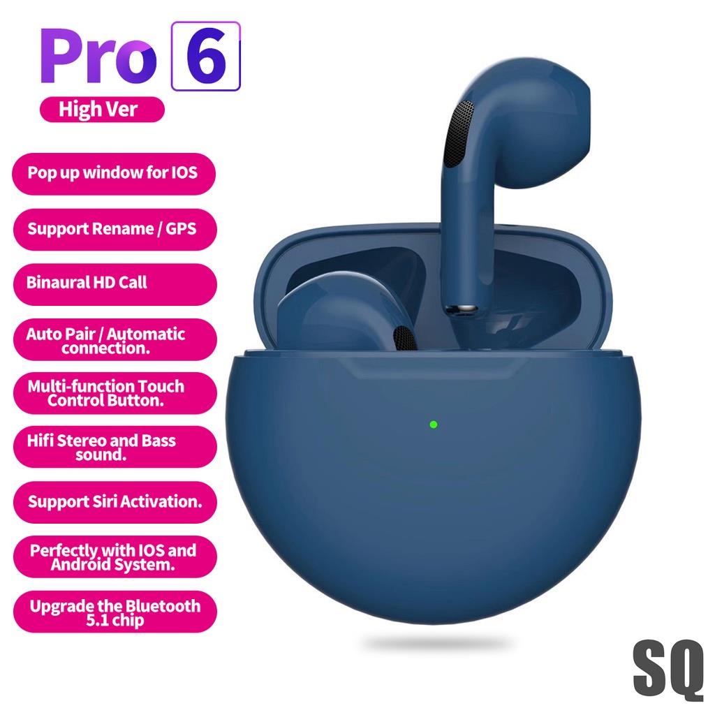 Airplus Pro6 TWS-Auriculares Bluetooth Inalámbricos Para IOS Y Android ...