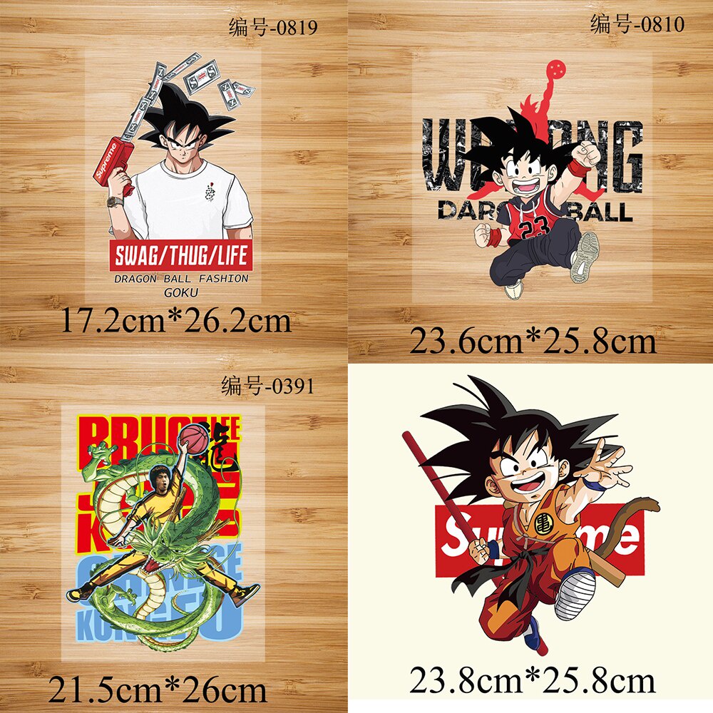 Dragon Ball Iron on Letters Vinyl Heat Transfer Patches for Clothes Dress  DIY Anime Things Thermo Stickers Child Patch Applique | Shopee Chile