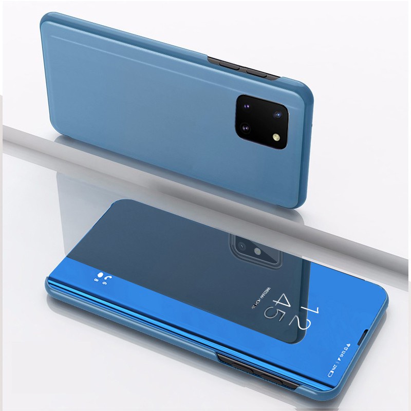 Oficial Genuino Samsung Galaxy S20 Clear ver Carcasa Protectora Flip-Azul