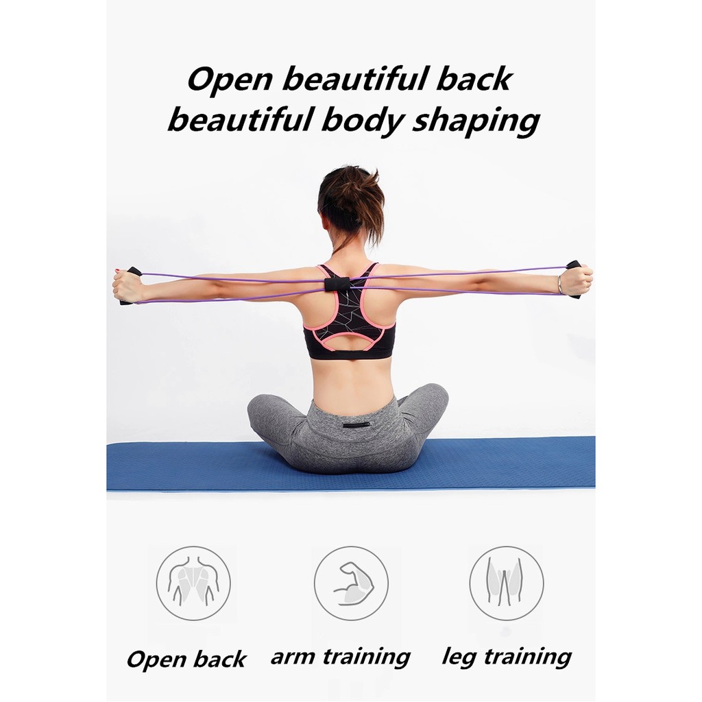 Entrenamiento fitness grosor 8 palabra dominada yoga extensor de cuerda 